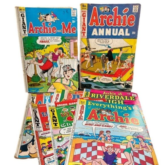 ARCHIE Giant Series Comics Lot of 10 Includes Archie Annual Jughead Betty *read* - Picture 1 of 7